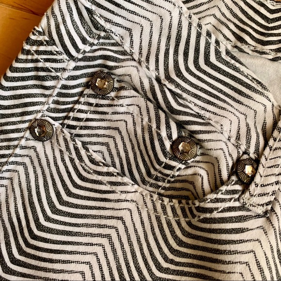 Rare Vera Cristina Textured Print Jeans 4 - Picture 3 of 4